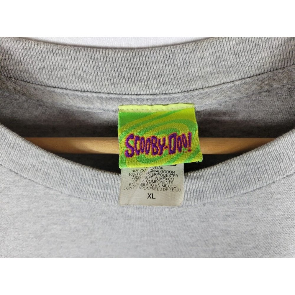 Scooby Doo Shaggy Vintage Cartoon TV Promo Long Sleeve T Shirt Size XL Gray - Picture 4 of 7